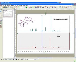 Predict NMR spectrum from a molecule and compare with experimental dataset