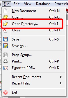 Capability to open a folder which contains a dataset