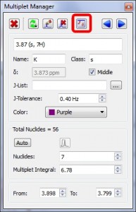 Capability to report Multiplets from the Multiplet Manager dialog box