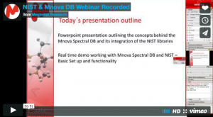 Mnova DB and NIST integration