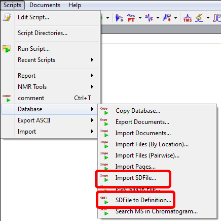 New Scripts to read annotations info and to create Databases from SDF files