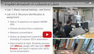 SMASH 2012 – Video – Transforming graduate education using Mnova (video)