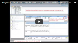 Integration of NMR and LCMS data into an Electronic Lab Notebook