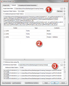 Figure 11 Datasets Tab in Mscreen