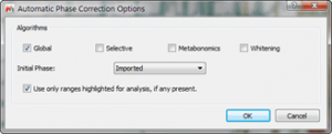 Figure 6 Baseline Correction Options