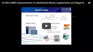 60 MHz NMR measurements of adulterated dietary supplements and illegal drugs