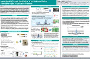 ACS 2015 – Poster – Automated Structure Verification in the Pharmaceutical Discovery Open Access Environment