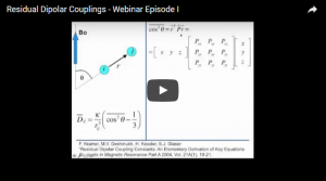 Residual Dipolar Couplings (RDCs) webinars “The trilogy”