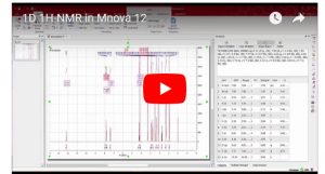 1D 1H-NMR in Mnova 12